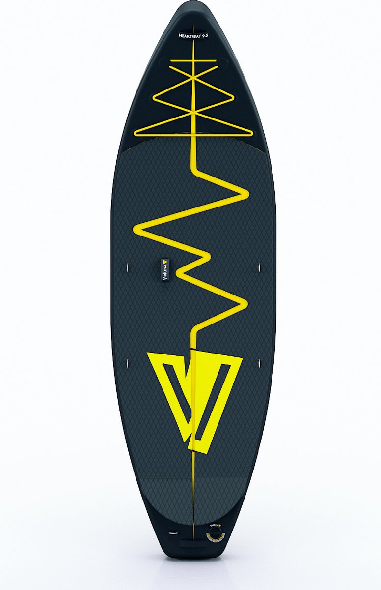 Stand Up Paddle board - SUP BOARD YellowV opblaasbaar (95 voet / 287 cm) Heartbeat "YOSEMITE" white water / rivier