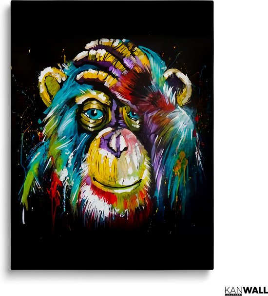 Tableau Plexiglas Luxe Singe | 40 x 60 | Salle de séjour | Chambre à coucher | Bureau | Musique | Design | Art | Moderne | ** 5 MM D'ÉPAISSEUR **