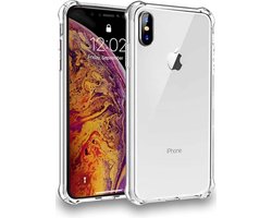 Smartphonica Telefoonhoesje Geschikt voor iPhone X/Xs transparant hoesje flexibel met stootrand geschikt voor Apple iPhone X/10;Apple iPhone Xs