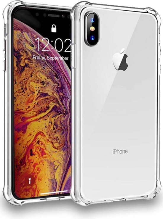 Smartphonica iPhone X/Xs transparant hoesje flexibel met stootrand / Siliconen / Back Cover geschikt voor Apple iPhone X/10;Apple iPhone Xs