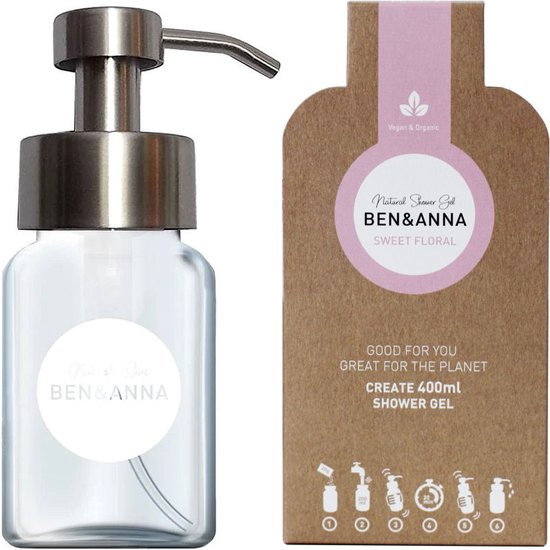 Ben&Anna Douchegel Vlokken met Dispenser