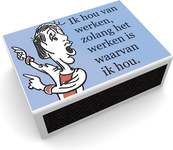 Dik Bruynesteyn - Johan Cruijff - Ik hou van werken zolang het werk is waarvan ik hou - Unieke handgemaakte uitgave met de beste uitspraken van Johan Cruijff in een luxe geschenkdoos.