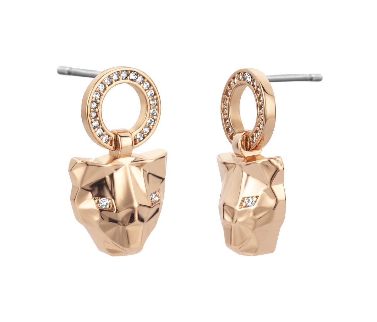 Just Cavalli Animalier Panther Selvatico earrings - Oorbellen - JCER01103300 - Rosé goud
