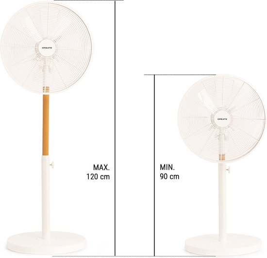 Create AIR TRIPOD RETRO - 50W staande ventilator- 100