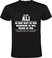Ali Heren t-shirt | verjaardagkado | verjaardag kado | grappig | jarig | cadeau | Zwart
