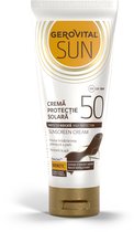 Crème solaire Gerovital SUN avec SPF50 - protection solaire pour tout le corps - prévient le vieillissement cutané - filtres organiques - aussi pour les enfants - 100ml