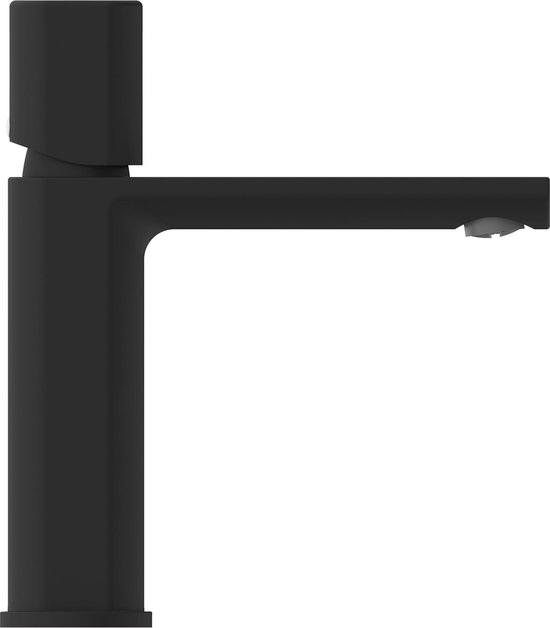 SCHÜTTE New York Robinet pour lavabo / Mitigeur - avec vidage à bouton-poussoir - noir mat