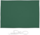 Relaxdays schaduwdoek - rechthoekig - polyester - zonnedoek - 4 scheerlijnen - groen - 4,5 x 5,5 m