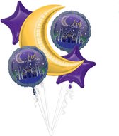 5 stuks Aluminium Folie Ballonnen-islamitische Ballonnen Set-eid mubarak