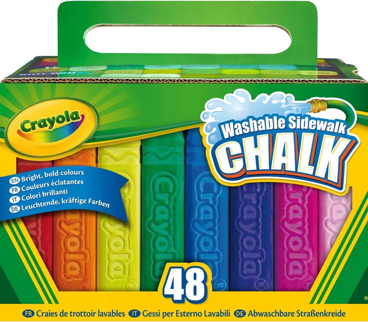 Crayola - Stoepkrijt - 48 Stuks Intense Kleuren - Gemakkelijk Te Wassen — afbeelding 8