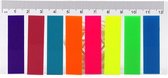 FSW-Products - Sticky Notes - Index Tabs - Plakkers voor Notities - Notitie Stickers met Liniaal - 8 Verschillende kleuren - 200 Plakkertjes - Afplakstickers