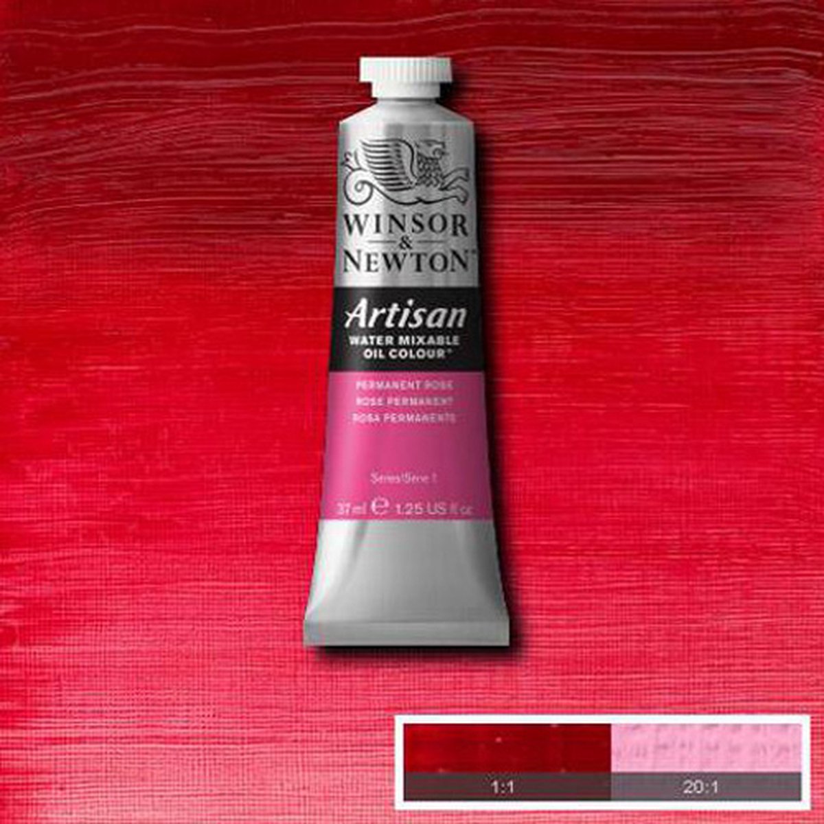 Winsor & Newton Artisan Water Mixable Oil Colour Permanent Rose 502 37ml