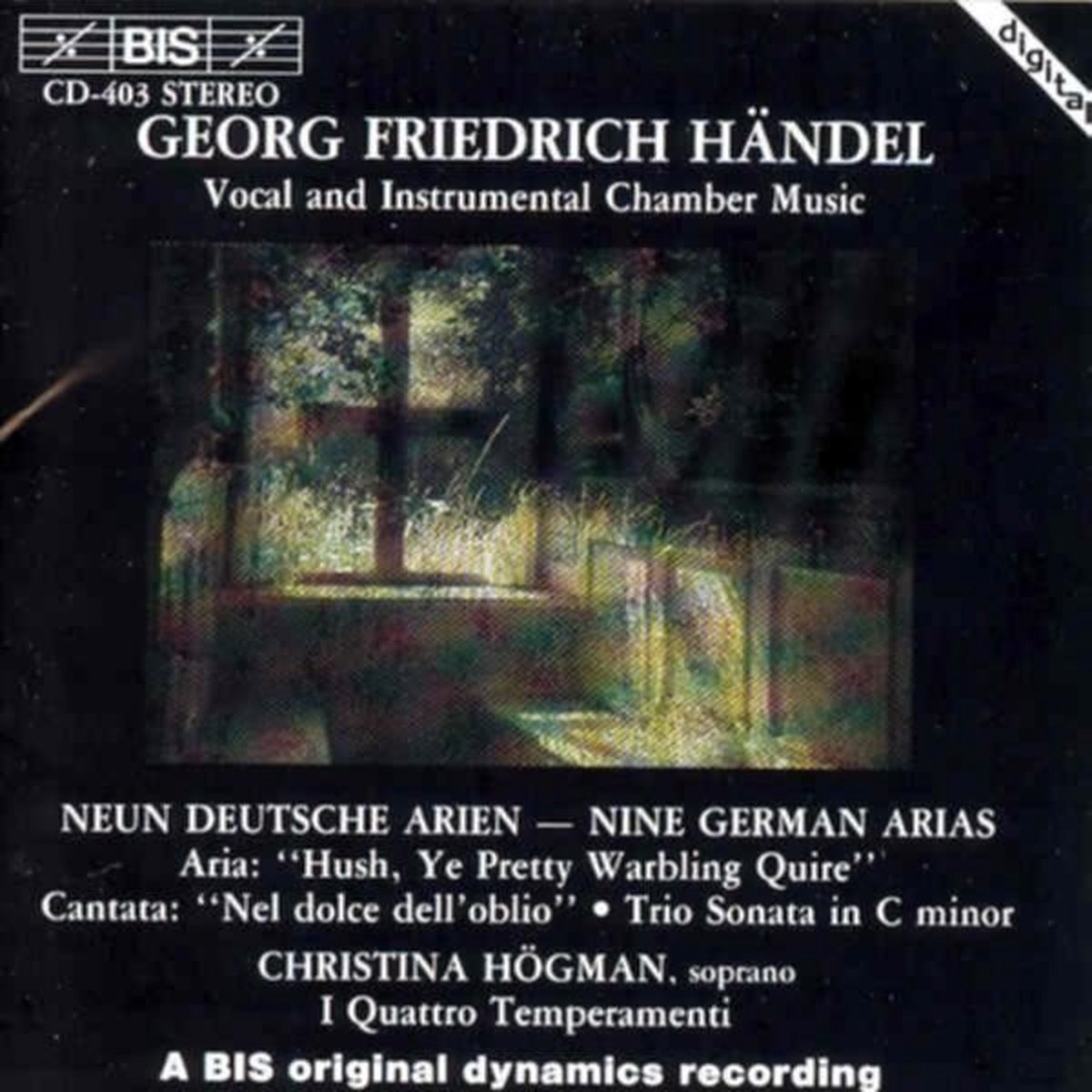 Christina Högman, I Quattro Temperamenti - Händel: Neun Deutsche Arien (CD)