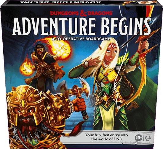 Boek: Dungeons & Dragons: Adventure Begins, geschreven door Hasbro