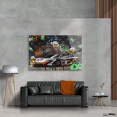 Luxe Plexiglas Schilderij Donald Duck | 75x100 | Woonkamer | Slaapkamer | Kantoor | Muziek | Design | Art | Modern | ** 5MM DIK**