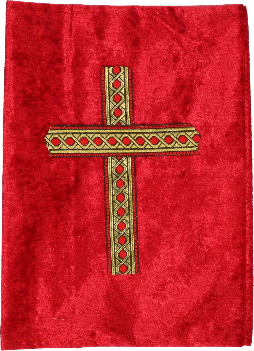 Sinterklaas-boekomslag voor je eigen boek: rood accessoire voor het Sinterklaasfeest