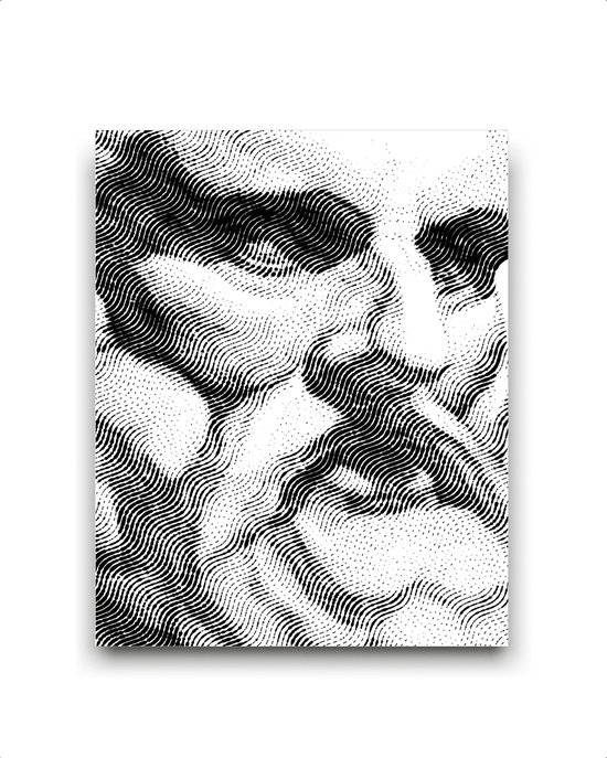 Schilderij  griekse personage emotie stoer sterkte / toughness - emoties (kopie) / Kunst / 50x40cm