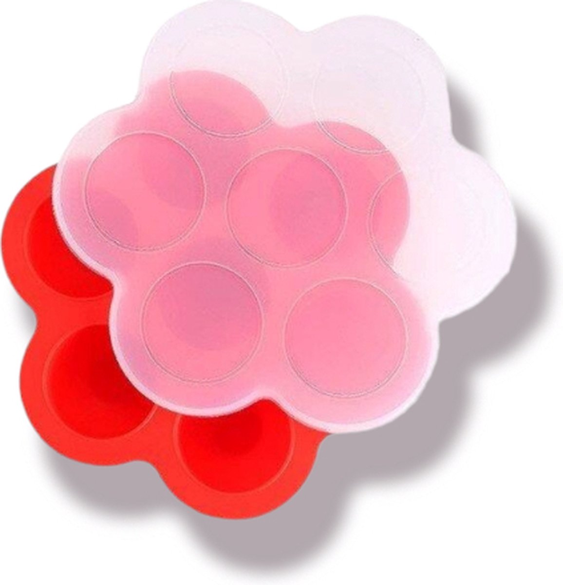 Goedkoopste Bewaarbakjes babyvoeding - Babyvoedingsaccessoires - Baby bakjes met 7 vakjes Rood