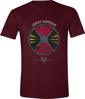 Vikings Valhalla - Great Warrior T-Shirt - Maroon - Maat L