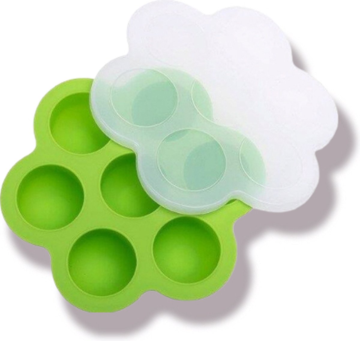 Goedkoopste Bewaarbakjes babyvoeding - Babyvoedingsaccessoires - Baby bakjes met 7 vakjes groen