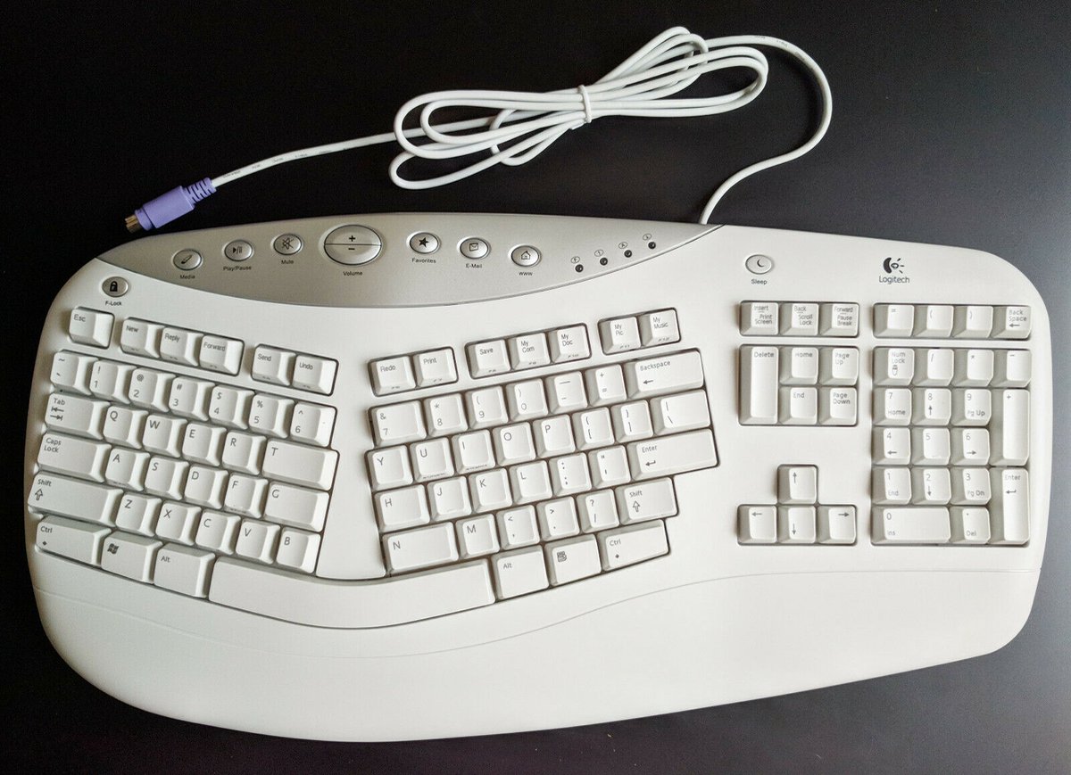 Logitech Office Comfort Keyboard White