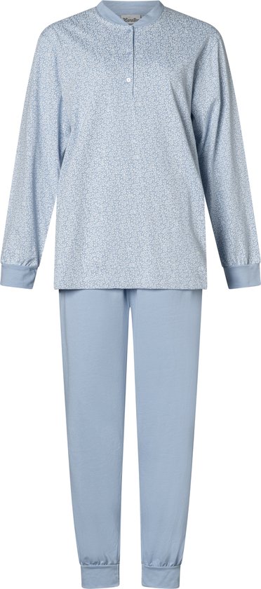 Dames pyjama Lunatex 100% katoen 124174 blue XXL