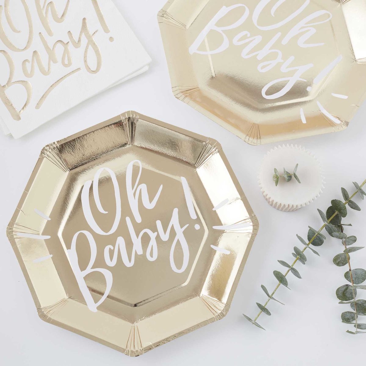 Oh baby bordjes | goud