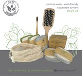 green-goose® Paquet de soins durables Parana | 25 tampons de coton réutilisables | Brosse à cheveux de massage en bambou | Coton-tiges en Bamboe | Brosse à dents en bambou