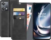 OnePlus Nord CE 2 Lite 5G Bookcase hoesje - Just in Case - Effen Zwart - Kunstleer