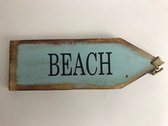 Beach bord turquoise 9x27 cm