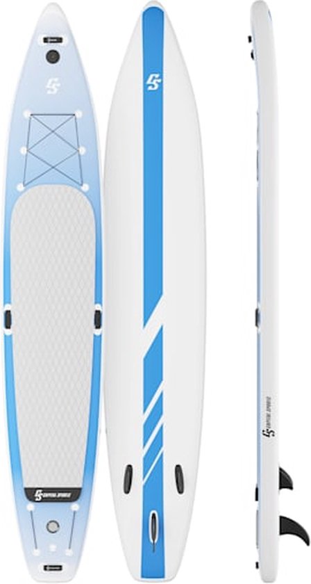 CAPITAL SPORTS Mamao SUP boardset 427 - Stand-up paddleboard 427 x 15 x 77 cm (BxHxD) - Touring board - opblaasbar - PVC