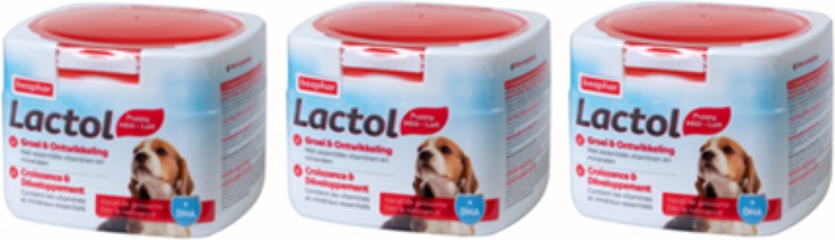 3x Beaphar Lactol Puppy Milk - Moedermelkvervanger - 500g