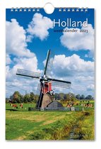 Bekking & Blitz - Weeknotitiekalender 2023 - Holland weekkalender 2023 - Wandkalender - 17 x 25 cm - Fotokalender - Museumkalender - Rijk geïllustreerd - Voorzien van weeknummers