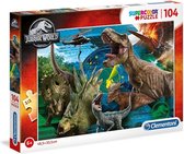 Clementoni - Dinosaurus - Jurassic World puzzel - 104 stukjes