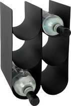 XLBoom Arca Wijnrek - Flessenrek voor 6 flessen - in Gietijzer - Zwart - 21 x 20.5 x 33 cm