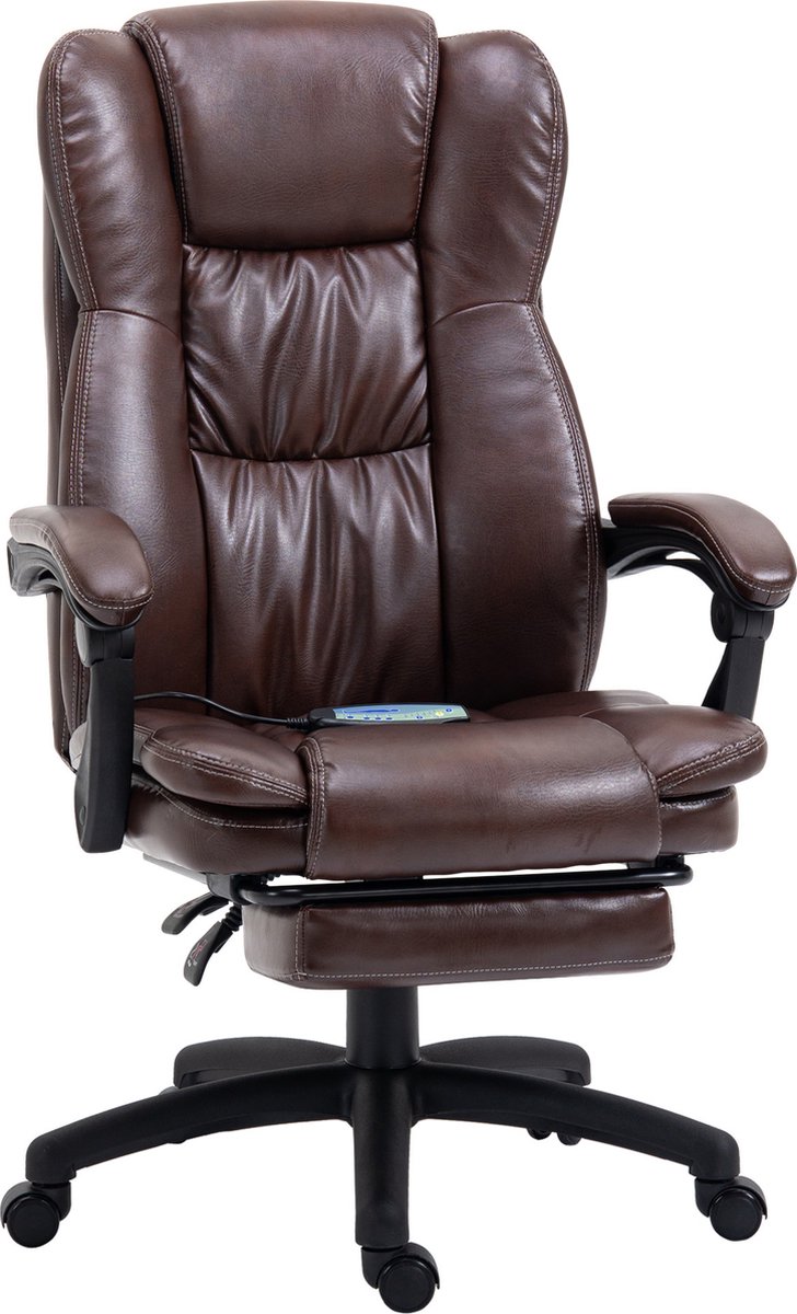 Vinsetto Bureaustoel met massage- en ligfunctie 921-539V90