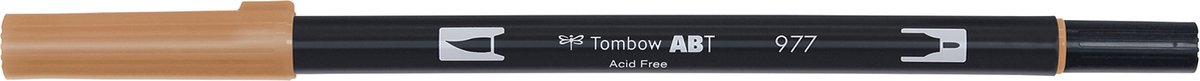 Tombow Brush pen - ABT 977 - Dual Brushpen - Saddle brown - Bruin — afbeelding 2