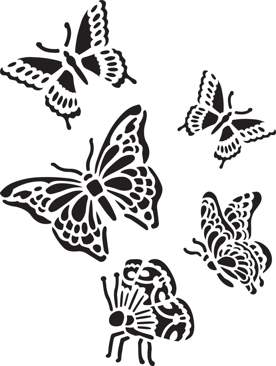 Delta Stencil - mania x1 butterflies