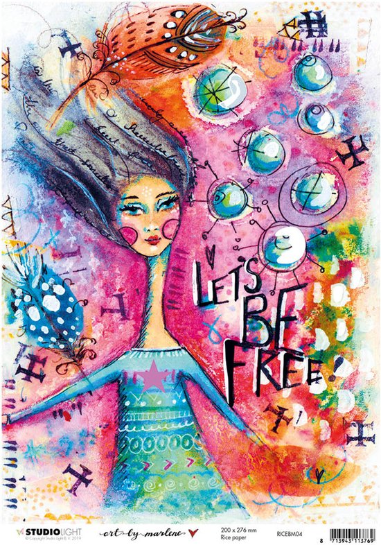 Studio light Rice Paper A4 Art By Marlene 4.0 nr 04 RICEBM04