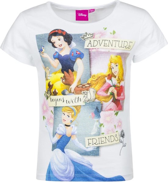 Disney - Prinsessen - T-shirt - Wit