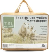 Texels Wol dekbed - 140 x 220 cm - Wollen topper voor direct op je matras - met Texels scheerwol - Heerlijk slapen op een zachte vacht