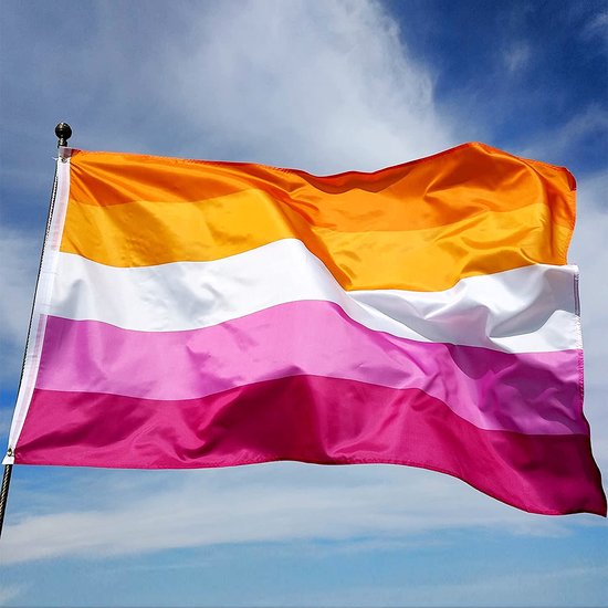 Pride Vlag Lesbisch Lesbian Flag 150x90 Cm Gay Regenboog