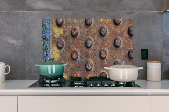 Spatscherm Keuken - Kookplaat Achterwand - Spatwand Fornuis - 90x60 cm - Hoe laat is