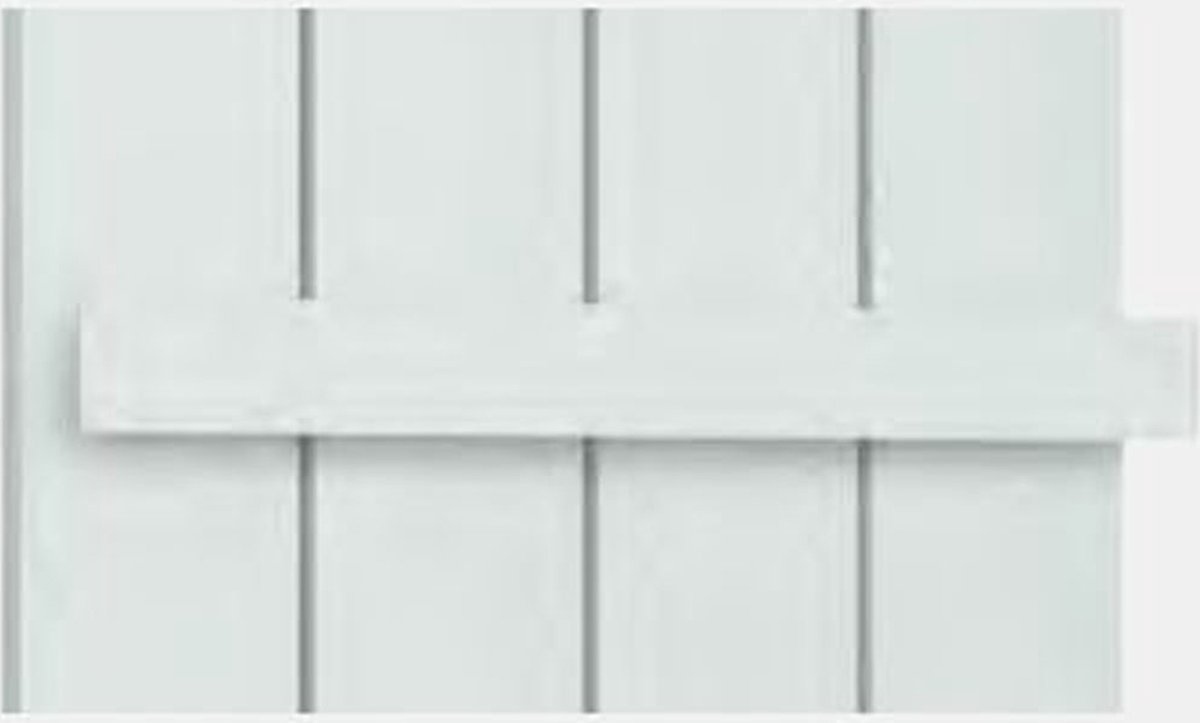 Eastbrook - Universal single flat style handdoekhanger mat wit 47cm