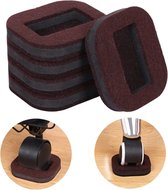 FSW-Products - Feutre pour chaise de bureau - 2 pièces - Dessous de verre - Tissu - Protecteur de sol - Protecteur de roue - Roue pivotante