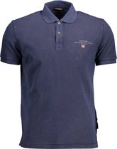 Napapijri - Polo Elbas Navy Blauw - Modern-fit - Heren Poloshirt Maat 3XL