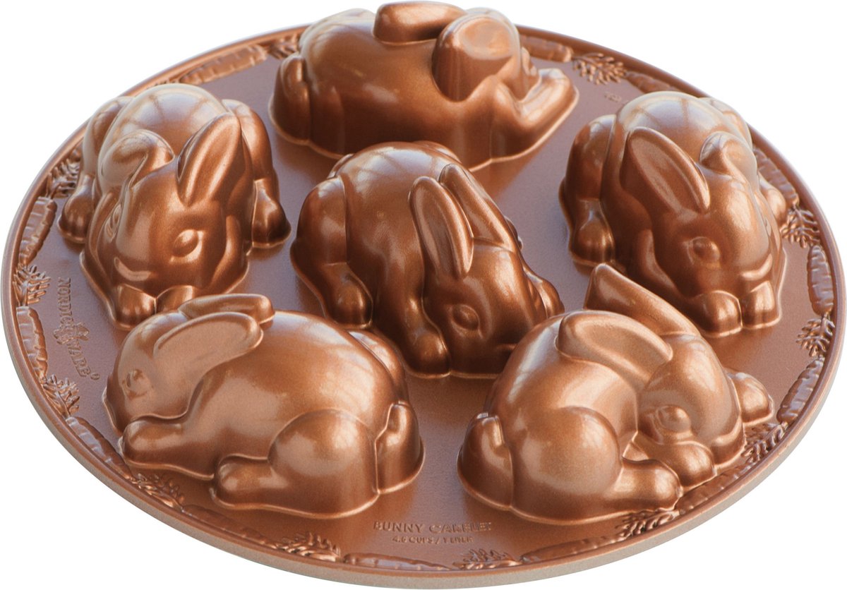 Nordic Ware Bakvorm Baby Bunny Bundt Koper