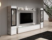 Meubella - Wandmeubel Variety - Wit - Betonlook