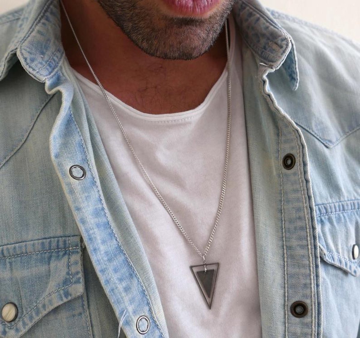 David Galvani Herenketting met bead-hanger van roestvrij staal, halsketting voor heren, roestvrij staal, kogel, leren ketting, gevlochten leer, Leer David Galvani Herenketting met bead-hanger van roestvrij staal, halsketting voor heren, roestvrij staal, kogel, leren ketting, gevlochten leer, Leer