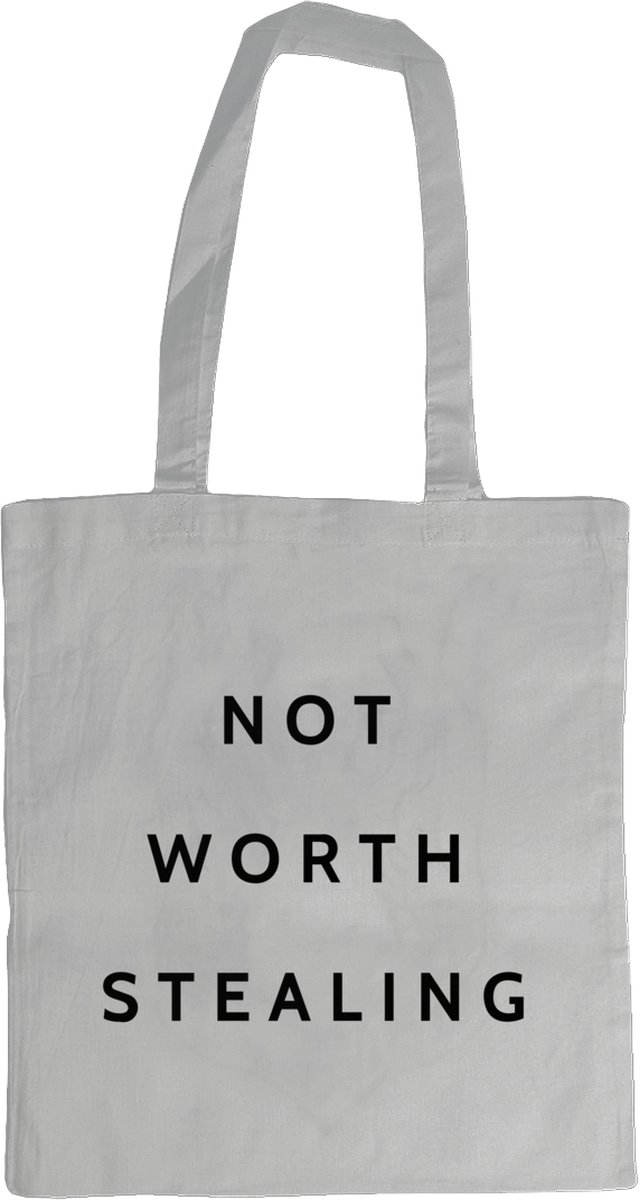 Not Worth Stealing- Tas - OddityPieces - ODD Bags - Wit